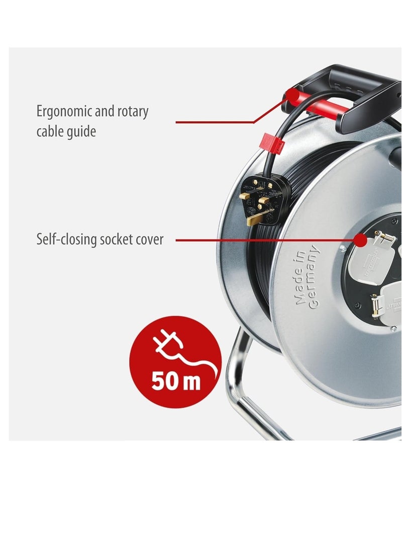 بكرة كيبل فولاذية ثلاث مخارج بطول 50 متر - Image 2