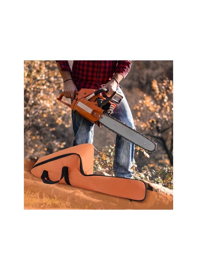 Generic - Chainsaw Carrying Bag, Portable Orange Oxford Chainsaw Carrying Bag Case Protective Storage Bags Holder Chain Saw Carry Case Tool, 35.04" x 18.90" x 5.12", Orange - Image 1