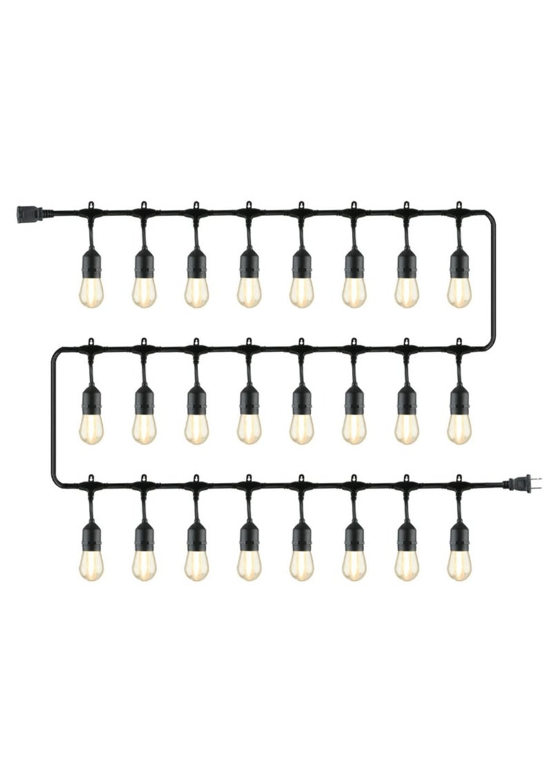 Generic Outdoor Hanging Garden Bulb Lights | Soft White Glow | 10-Meter Plug-In Terrace Lighting | Durable Weatherproof Yard Decoration for Celebrations, Receptions, Festive Occasions, Gatherings, Fences, Verandas & Daily Ambience  - Image 1