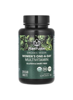 PlantFusion PlantFusion, Women's One-A-Day Multivitamin, Organic Vegan, 30 Vegan Tablet  - Image 3