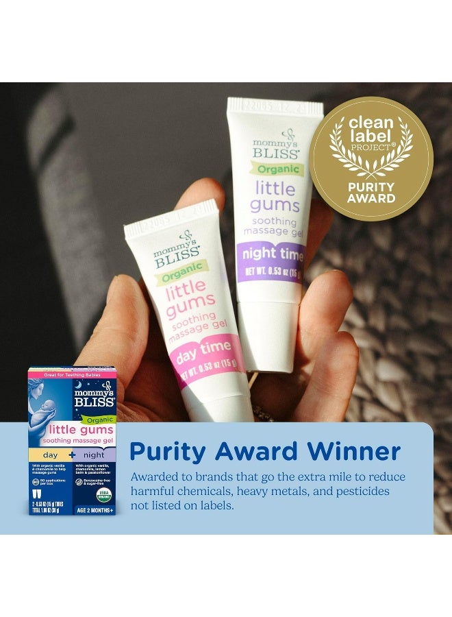 Mommy's Bliss Organic Little Gums Soothing Massage Gel Day and Night Combo - Image 5