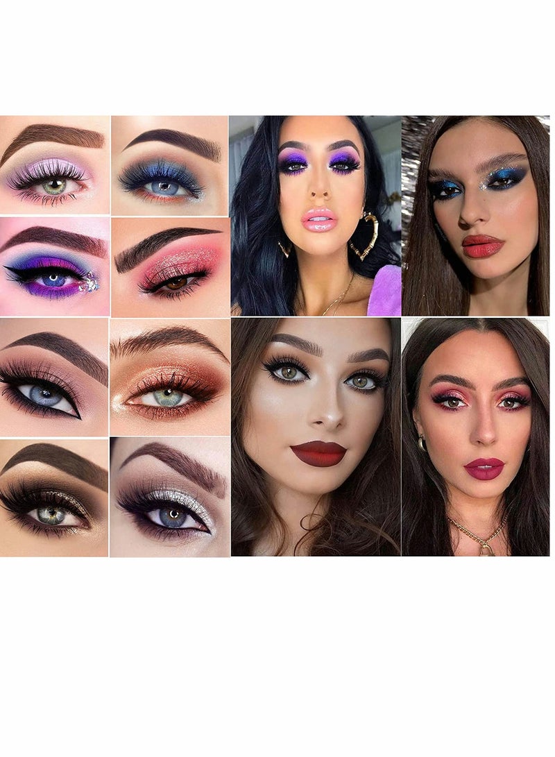 Excefore Glitter Eyeshadow plate 10 Colors Shimmer Long Lasting Palltes Diamond Shiny Colorful Eye Shadow Beauty Makeup Pallet for Women and Girls - Image 2