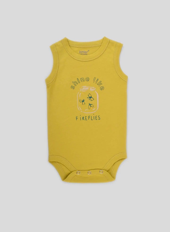 Junior Sleeveless Bodysuits 3-Pack, 100% Cotton - Baby Girl - Image 2