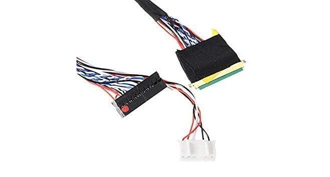 InkOcean 40 Pin 1 Channel 6 Bit Led Lcd Lvds 10inch 25cm Screen Cable For Display Black - Image 3