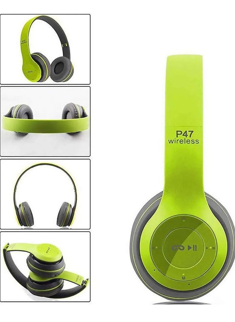 New Design P47 5.0+EDR Wireless Bluetooth On-Ear Headphone Headset 5.0 Bluetooth Fm Radio/ MP3 Player Aux Blue - pzsku/ZABA0CB1F877A13694890Z/45/_/1736948847/56cc7e9f-19e4-4619-8ec7-cd21474a6f67