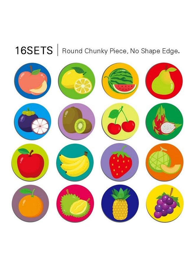 Kidepoch Memory Game With 16 Matching Pairs Featuring Fruit Element Non Toxic Preschool Educational Matching Game For Kids Toddlers 3 Year Old And Up  - Image 3