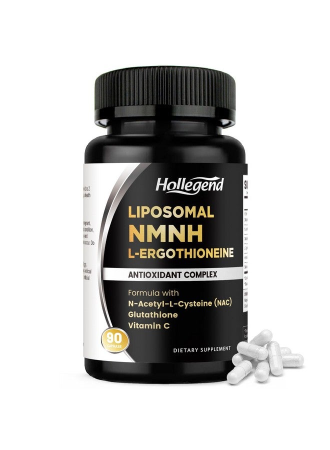 Hollegend مكمل هوليجيند ليبوسومال NMNH وإرجوثيونين، 6 في 1 مع NAC، جلوتاثيون، فيتامين C وسيلينيوم، للنساء والرجال، دعم الشيخوخة الصحية، مضاد للأكسدة ودعم المناعة، 90 كبسولة - Image 1