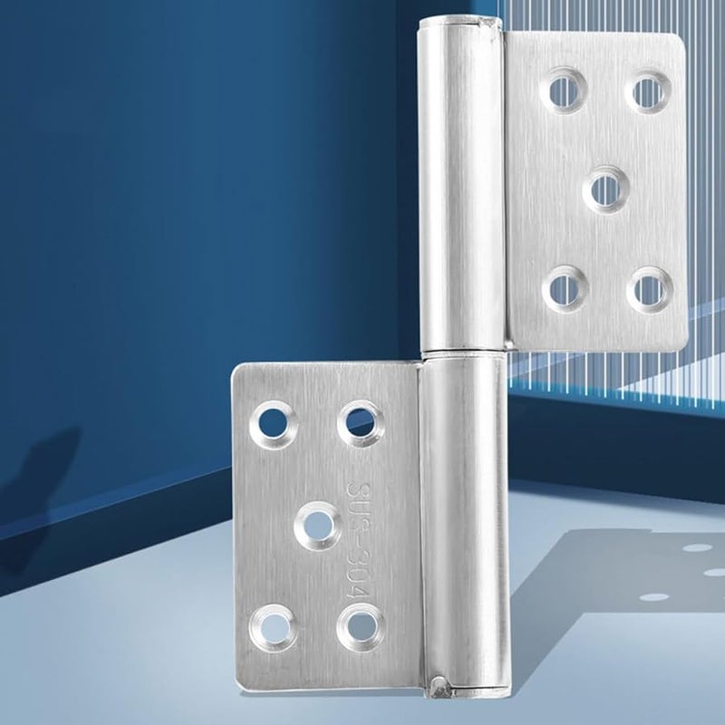 4 Pack Heavy Duty Stainless Steel Detachable Spring Door Hinges For Outdoor Use - Image 5