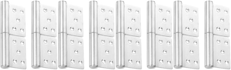 4 Pack Heavy Duty Stainless Steel Detachable Spring Door Hinges For Outdoor Use - Image 1