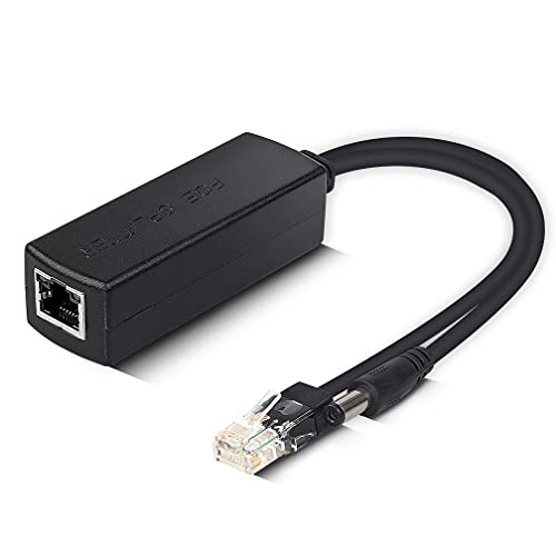 ipolex Gigabit PoE Power Over ethernet Splitter Adapter 48V to 12V, DC Jack 5.5x2.1mm, IEEE 802.3af/at Compliant 10/100/1000Mbps PoE Splitter with 12V Output for Surveillance Camera CCTV & VoIP Phone - Image 1