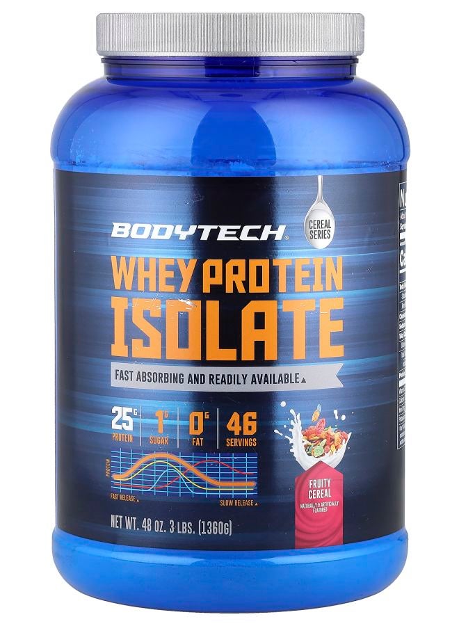 BODYTECH Whey Protein Isolate Fruity Cereal 3 lbs (1360 g) - Image 1