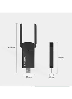 llwoo AC1300 USB WiFi Adapter for PC - USB Adapter 1300Mbps Dual Band WiFi Dongle 2.4G/5G with USB 3.0, Portable Wireless Network Adapter for Windows 11/10/8/7 and Mac OS X PC  - Image 2