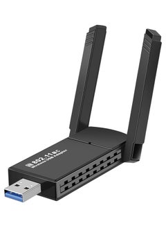 llwoo AC1300 USB WiFi Adapter for PC - USB Adapter 1300Mbps Dual Band WiFi Dongle 2.4G/5G with USB 3.0, Portable Wireless Network Adapter for Windows 11/10/8/7 and Mac OS X PC  - Image 1
