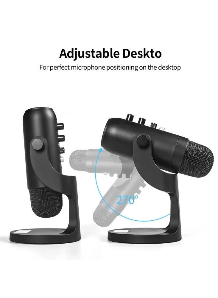 Jmary PW8 Professional Metal Voice Recording Usb Condenser Studio And Podcast Recording Gaming Microphones - Image 2