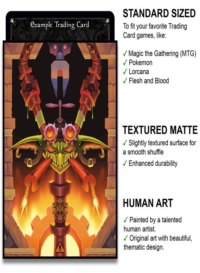 Fantasy North - Heritage Card Backs - 100 Textured Matte TCG Card Sleeves - Fits Magic MTG Commander Pokemon and Other Card Games - Playing Card Sleeves (196) - Image 3