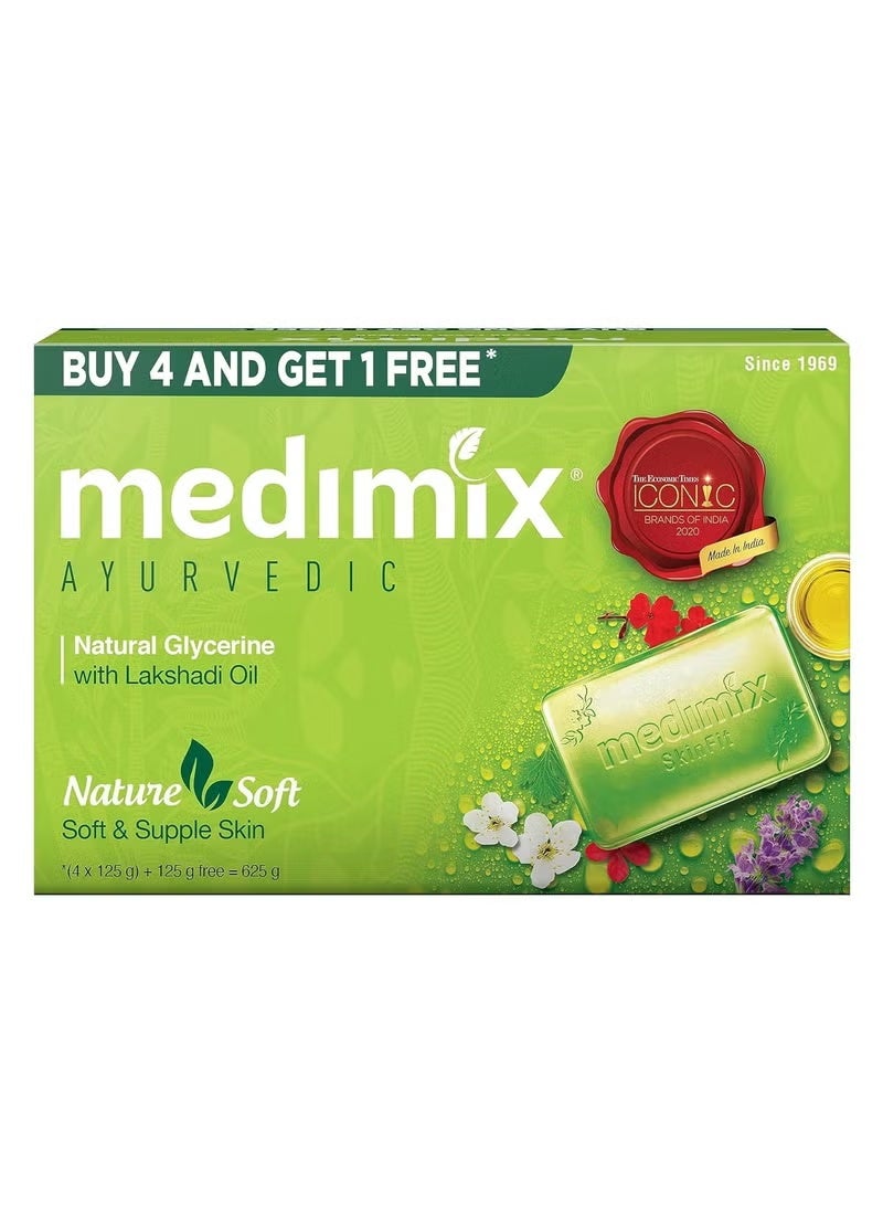 ميديميكس ميديمكس صابون الغليسرين الايورفيدا (5 × 125 غرام) - Image 2
