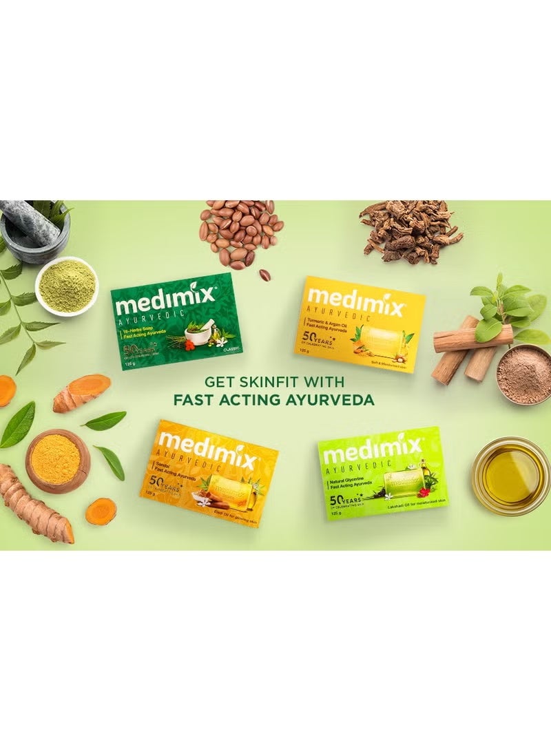 ميديميكس ميديمكس صابون الغليسرين الايورفيدا (5 × 125 غرام) - Image 3