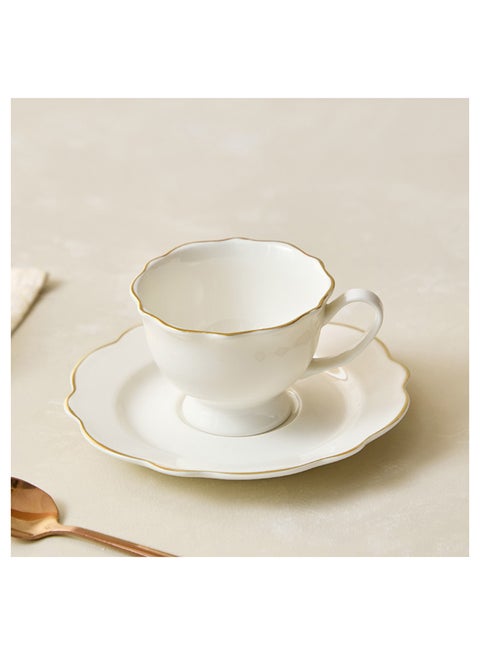 Ivory 2-Piece Cawa Cup and Saucer Set 90 ml