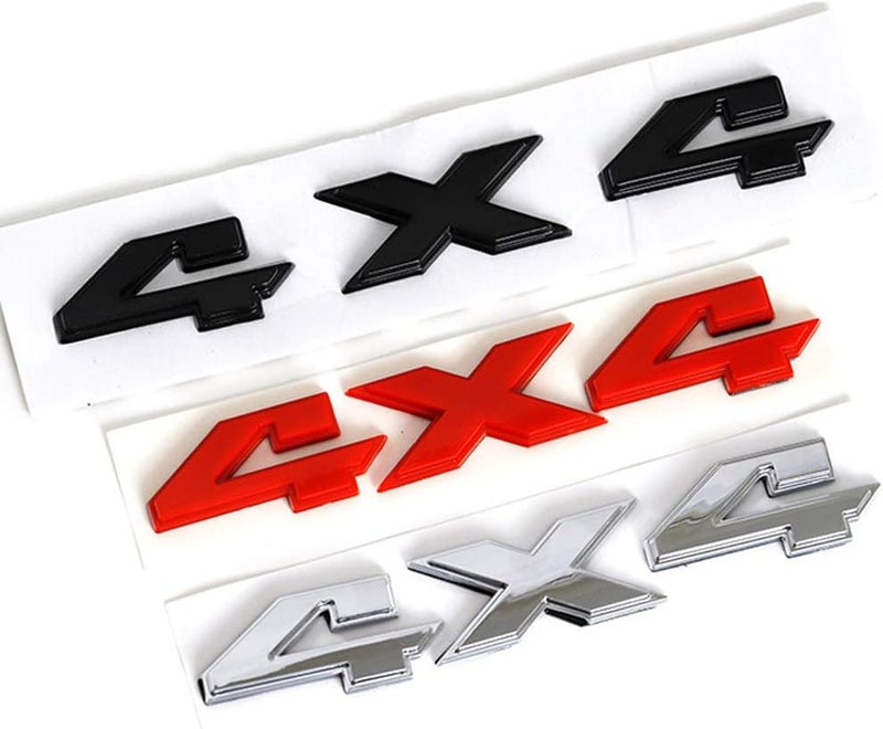 HUAPX 8.8 Inch 4x4 Emblem,1Pack Silver Badge Chrome Decal Tailgate Sticker Replacement for Dodge Ram 1500 2500 3500,Jeep Grand Cherokee Compass Wrangler All user group compatible - Image 5