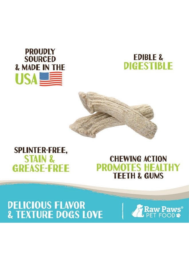 Raw Paws Antler Shaped Dog Treats (6 Pack) - Dog Cookies for Large Dogs & Medium Dogs, Crunchy Dog Treats Chicken Flavored, Large Dog Biscuits for Big Dogs, Antler Shaped Dog Snacks Made in USA - Image 2