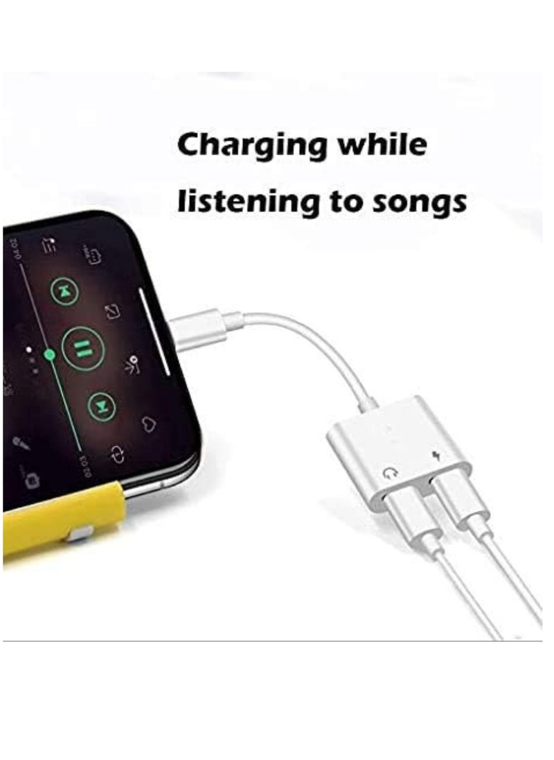 ELTRAZONE 2 in 1 Lightning to 3.5mm Audio Jack and Charger Adapter for iPhone  - Image 3