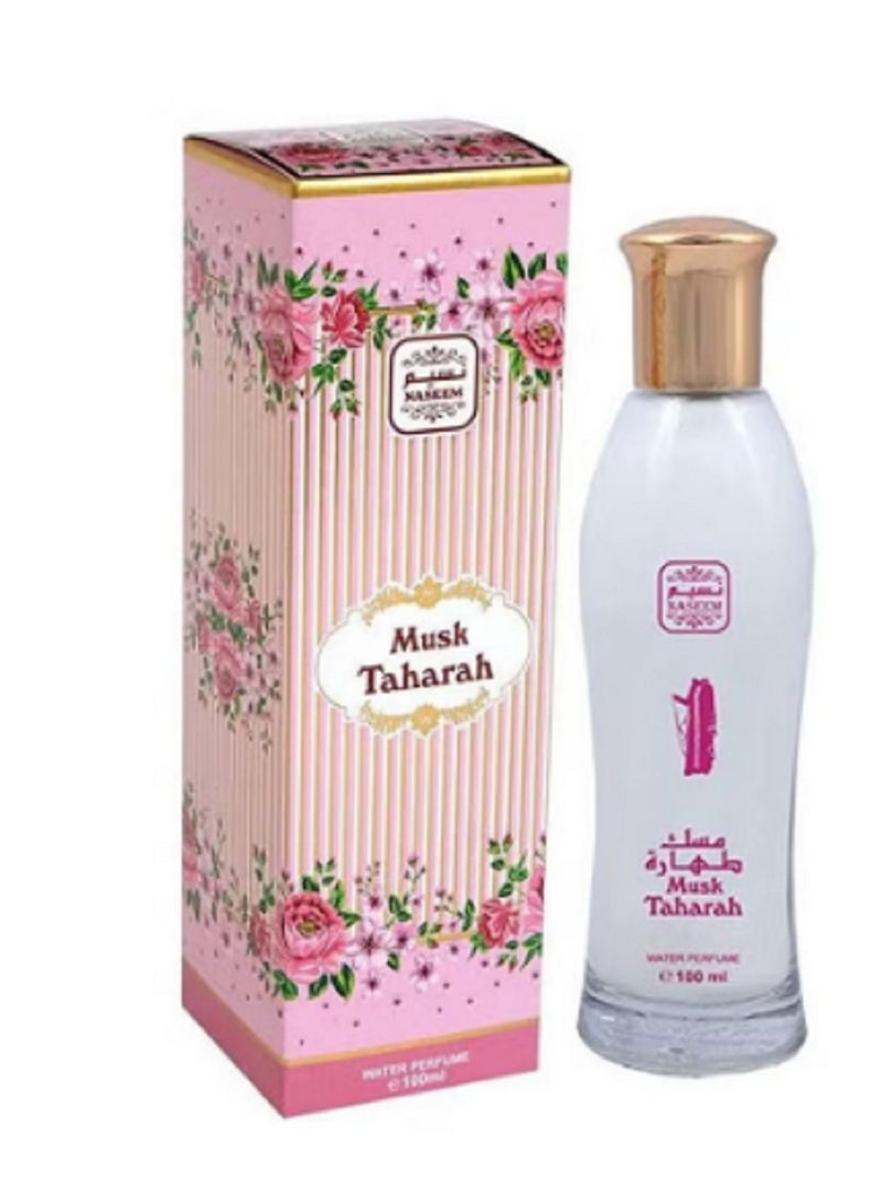 إن عطر مسك الطهاره 100 مل  عطر طبيعى و خالى من الكحول و من إستخداماته معطر للجسم معطر للشعر معطر للطرح معطر للعبايات