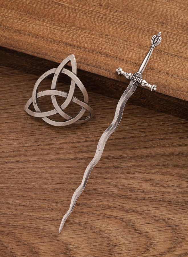 HAQUIL Viking Sword Celtic Knot Hairpin, Retro Minimalist Hair Accessories for Women, Viking Jewelry for Women - Image 5