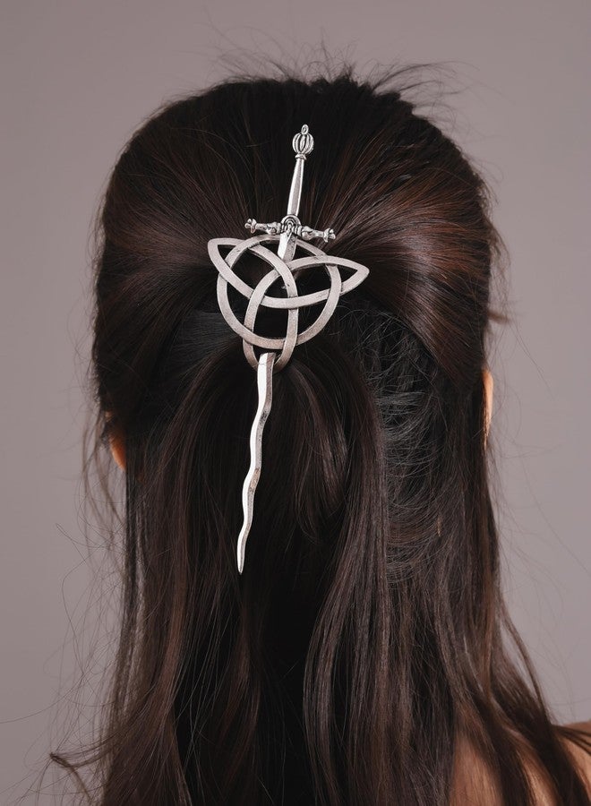 HAQUIL Viking Sword Celtic Knot Hairpin, Retro Minimalist Hair Accessories for Women, Viking Jewelry for Women - Image 3