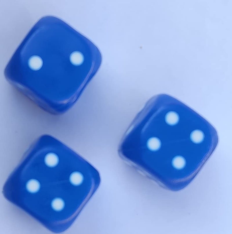 PMK E Store Six Sided 25mm Very Big Size Multi Color Dice or Die for Playing Board Games and Poker Chip Set Games (4) - Image 2