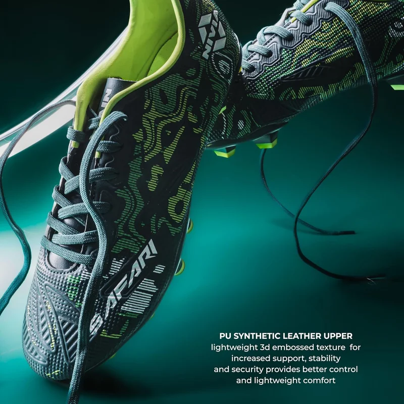 Nivia Nivia Safari Football Studs for Men - PU Synthetic Leather Upper, TPU Sole, Ideal for Hard & Grassy Surfaces