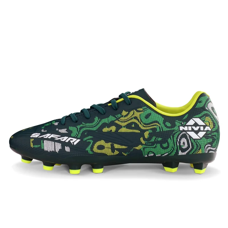 Nivia Nivia Safari Football Studs for Men - PU Synthetic Leather Upper, TPU Sole, Ideal for Hard & Grassy Surfaces