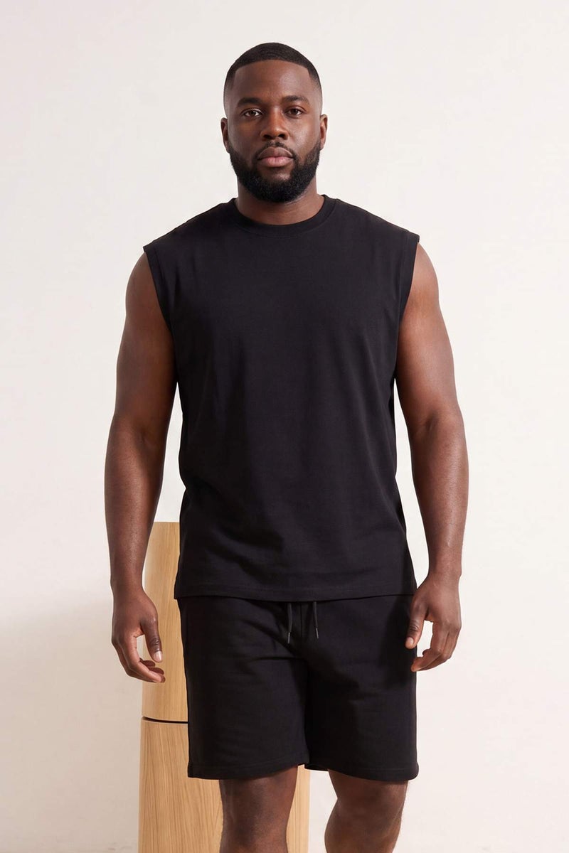 trendyol Black Oversize/Wide Cut 100% Cotton Large Size Tracksuit Set Tmnss26Ts00032 - Image 3