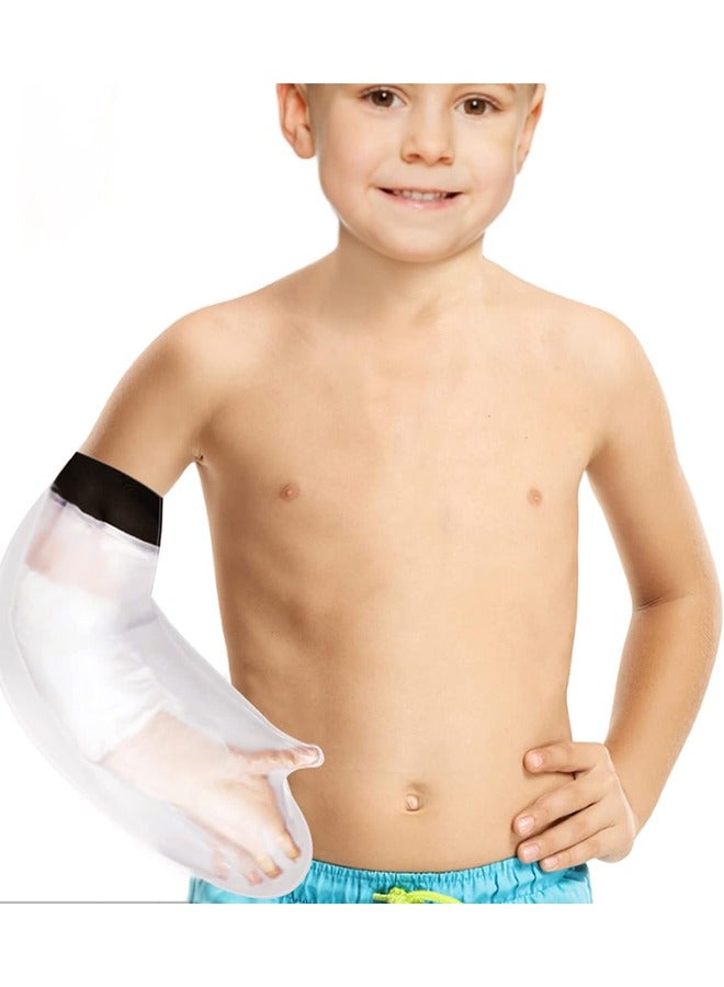 Generic Plaster Arm Waterproof Cover Reusable Swimming Shower Waterproof Cast and Dressing Bath Protector for Broken Children's Arm Bag (Transparent) - Image 1