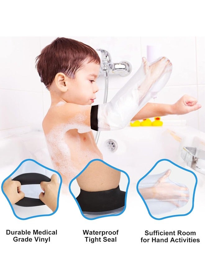 Generic Plaster Arm Waterproof Cover Reusable Swimming Shower Waterproof Cast and Dressing Bath Protector for Broken Children's Arm Bag (Transparent) - Image 2