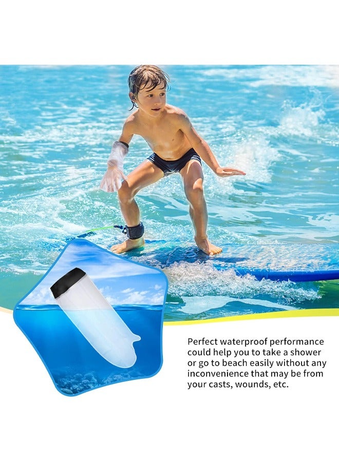 Generic Plaster Arm Waterproof Cover Reusable Swimming Shower Waterproof Cast and Dressing Bath Protector for Broken Children's Arm Bag (Transparent) - Image 3