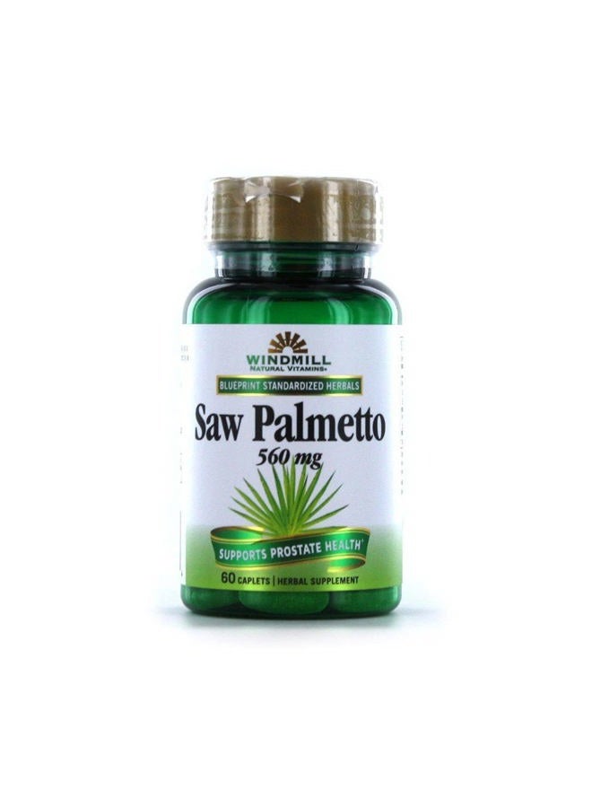 herbals saw palmetto 320 mg dietary supplement caplets - 60 ea