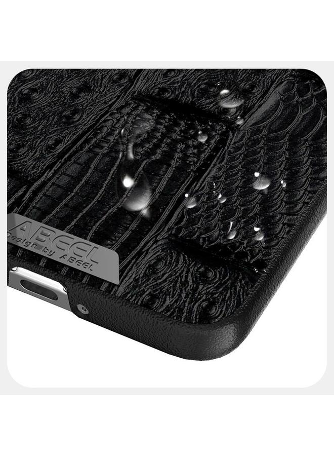 اس-توب حافظة لهاتف هواوي نوفا Flip ABEEL Beast Pattern 6D Micro-Embossed MagSafe حافظة هاتف من الجلد الطبيعي - Image 3