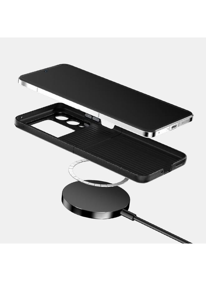 اس-توب حافظة لهاتف هواوي نوفا Flip ABEEL Beast Pattern 6D Micro-Embossed MagSafe حافظة هاتف من الجلد الطبيعي - Image 5