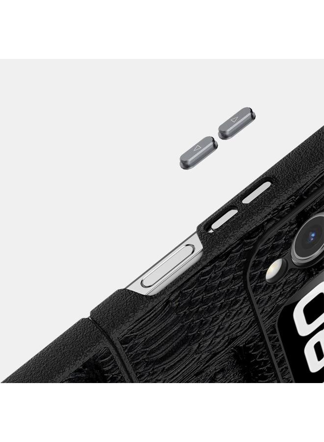 اس-توب حافظة لهاتف هواوي نوفا Flip ABEEL Beast Pattern 6D Micro-Embossed MagSafe حافظة هاتف من الجلد الطبيعي - Image 4