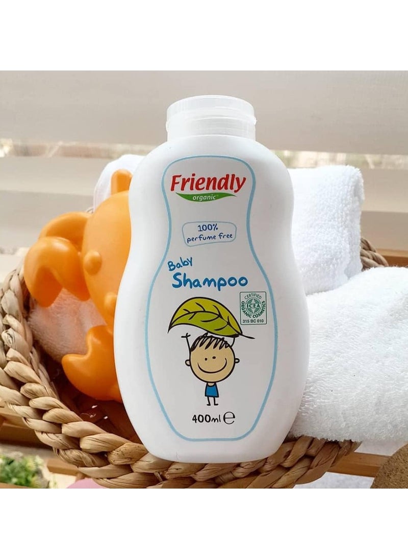 FRIENDLY ORGANIC Baby Shampoo & Body Wash 400 ML  - Image 2
