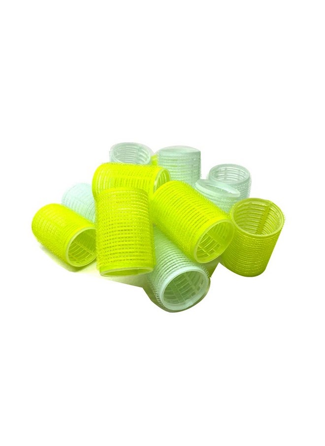 THE UM24 Set of 12-40mm (1-1/2”) Self Grip Hair Rollers Pro Salon Hairdressing Curlers Large For Long Hair  - Image 3