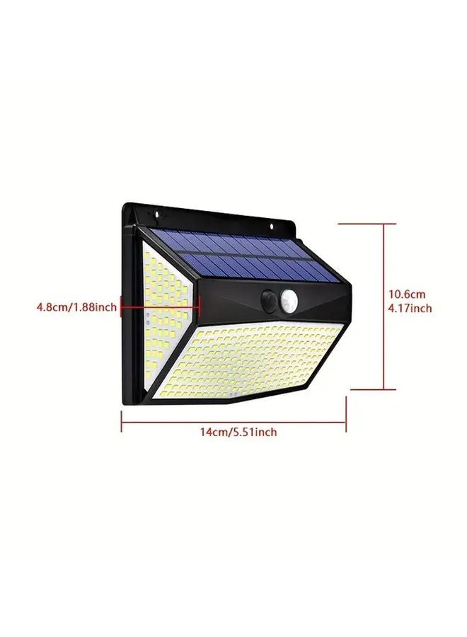 318 LED Solar Motion Sensor Wall Light Outdoor IP65 Waterproof 2 Pack - Image 4