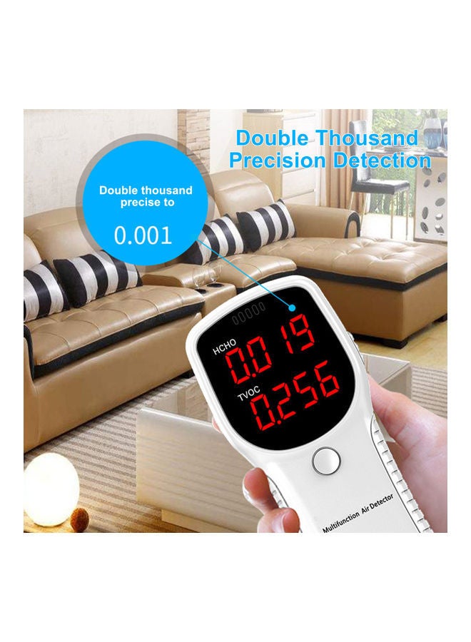 NIBEMINENT ZYG-010 Multifunctional Air Detector LCD Digital Quality Monitor White 16.40x5.00x10.80cm - Image 3