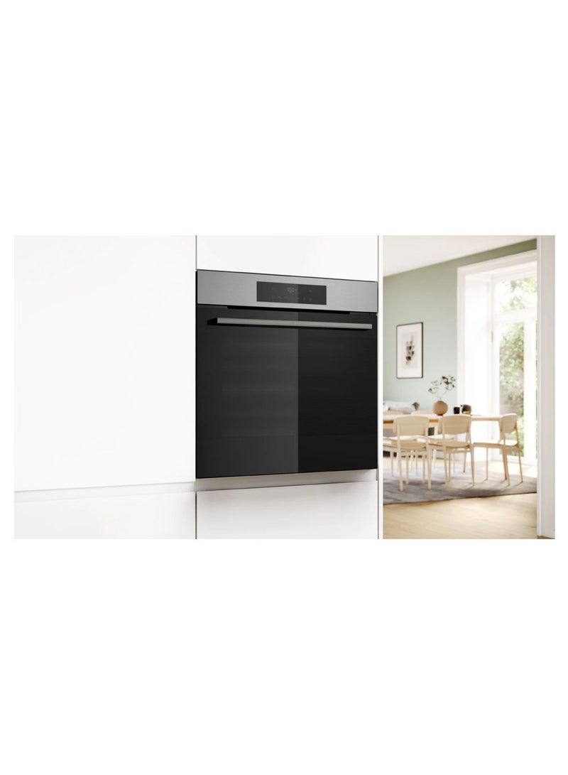 بوش Series 6, 76L Built-In Oven, 3D Hotair, EcoClean Direct, AutoPilot HJG852YS0M stainless_steel - Image 4