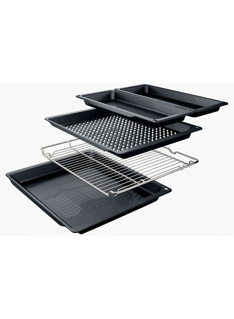 بوش Series 6, 76L Built-In Oven, 3D Hotair, EcoClean Direct, AutoPilot HJG852YS0M stainless_steel - Image 3