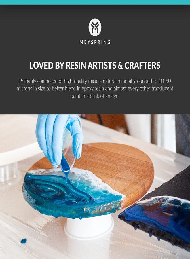 MEYSPRING Gemstones Collection Mica Powder for Epoxy Resin - 100g - Epoxy Pigment Colors for Resin Art, Geode Art - Resin Pigment Powder and Cosmetic Grade Mica Powder - Epoxy Resin Pigment Set - Image 5
