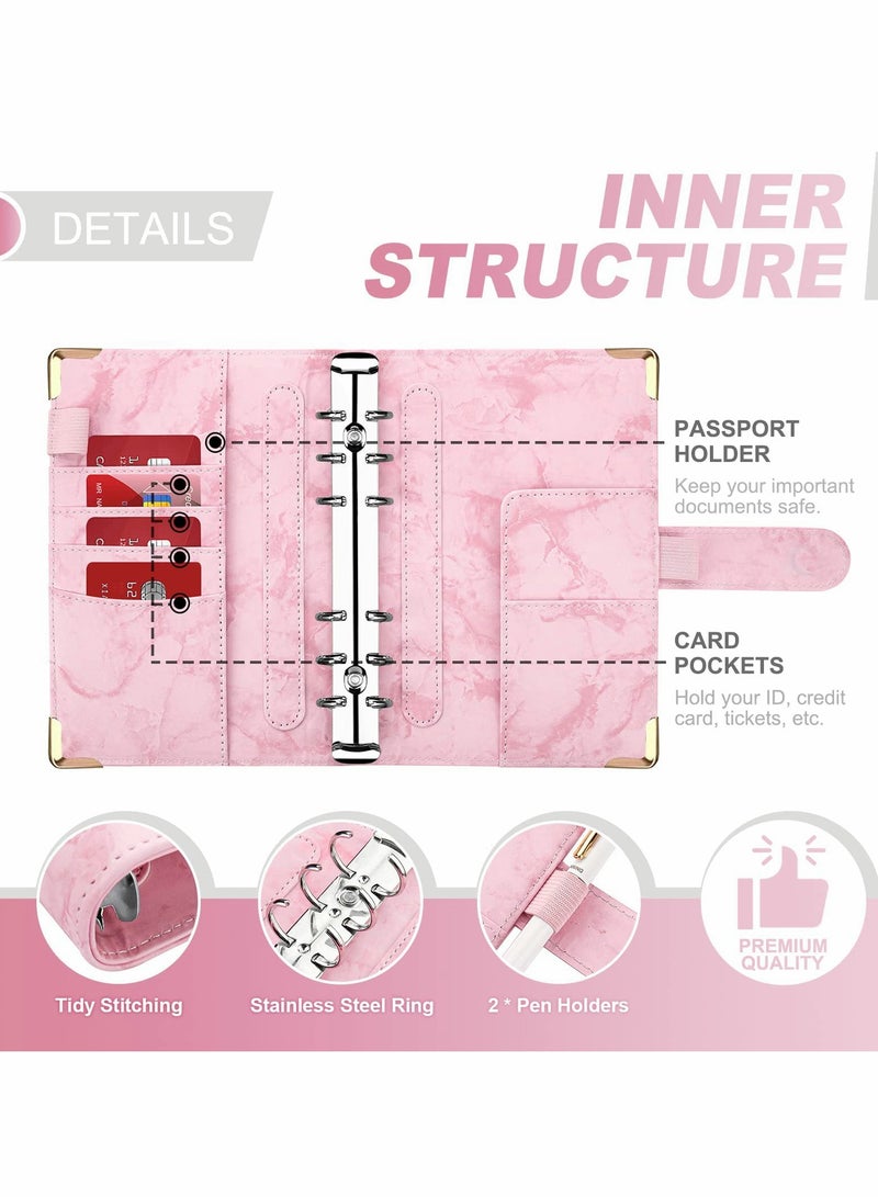 Excefore Budget Binder with Zipper Envelopes Cash for Budgeting Money Organizer  - Image 3