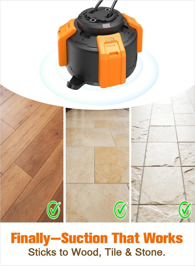 ألعاب تفاعلية للكلاب، لعبة شد الحبل القوية المطورة، ألعاب محفزة ذهنياً للكلاب، لعبة شد الحبل للكلاب التي تمضغ بقوة، لعبة مضغ متينة للجراء لتنظيف الأسنان (أسود-برتقالي) - Image 3