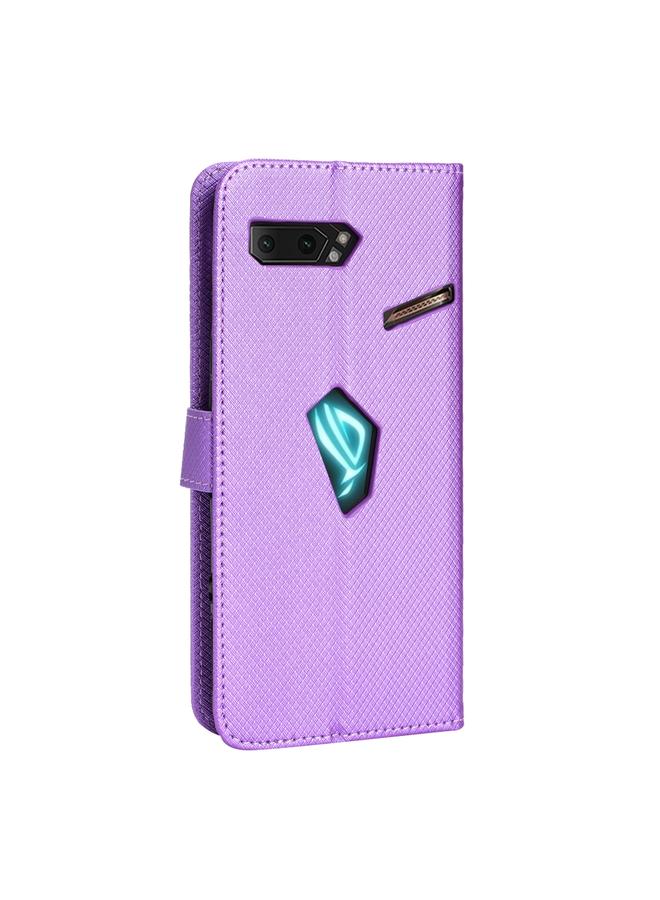 S-TOP Case For Asus ROG Phone II ZS660KL Diamond Texture Leather Phone Case - Image 3