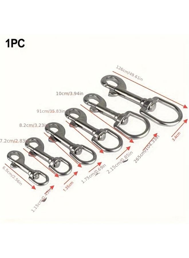 D Ring Hook 100mm 316 Stainless Steel Spring Snap Swivel Eye Bolt Corrosion Resistant - Image 5